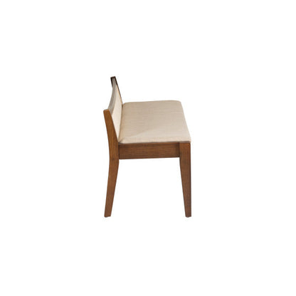 Banc à dossier en rotin Beaux