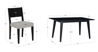 Ensemble de salle à manger rembourré Cosgrove 5 pièces