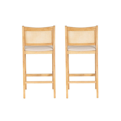 Tabourets Beaux en rotin (lot de 2)