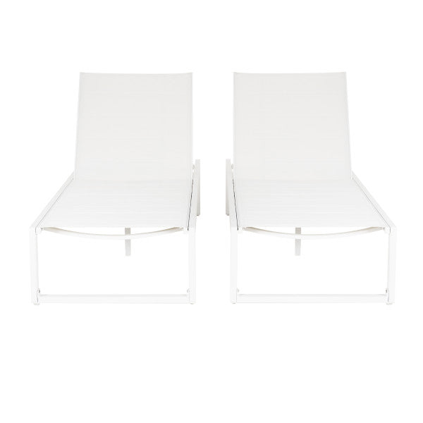 Chaise longue Alora en aluminium