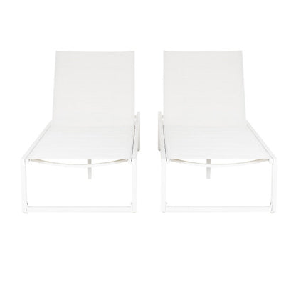 Chaise longue Alora en aluminium