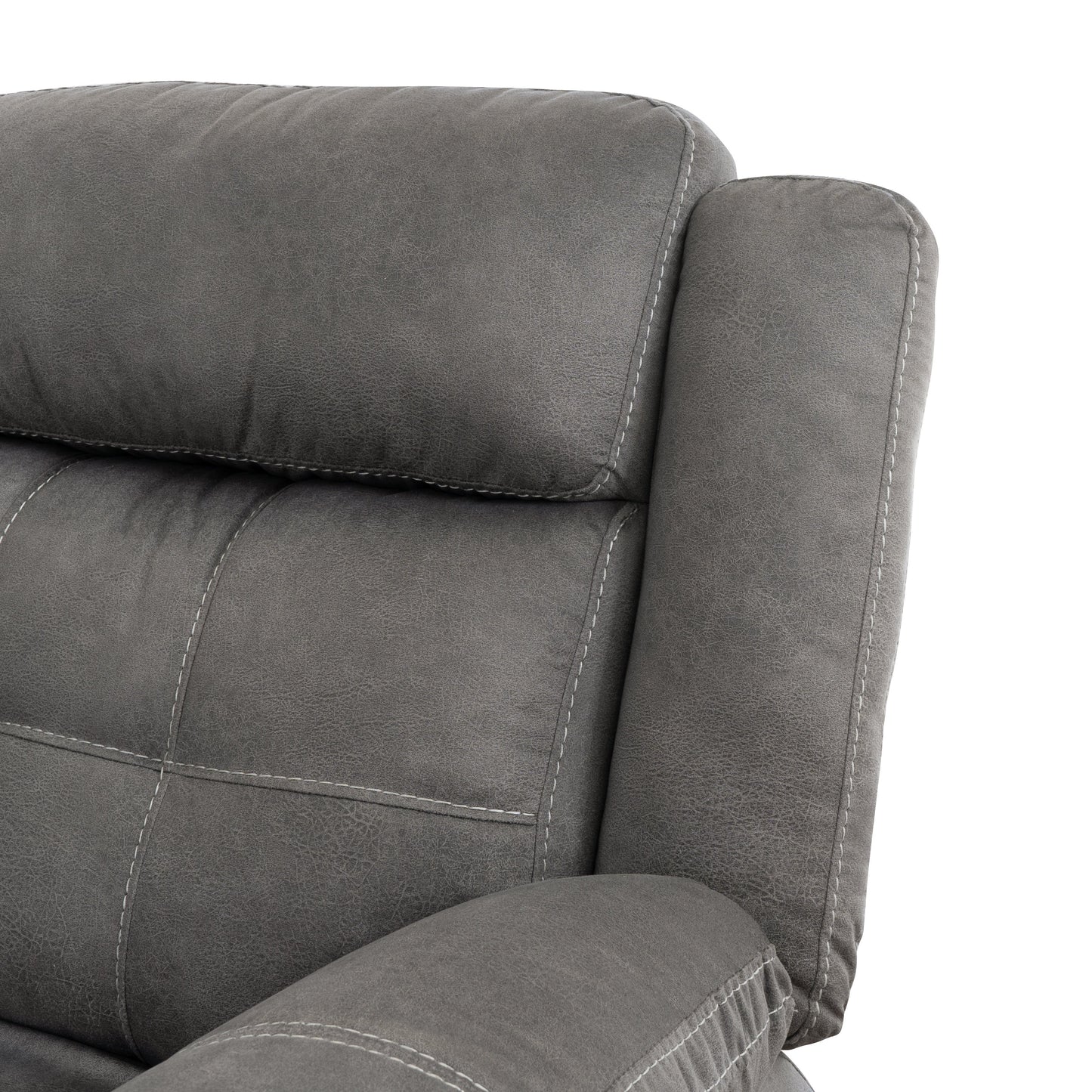 Canapé d'angle gris Keystone