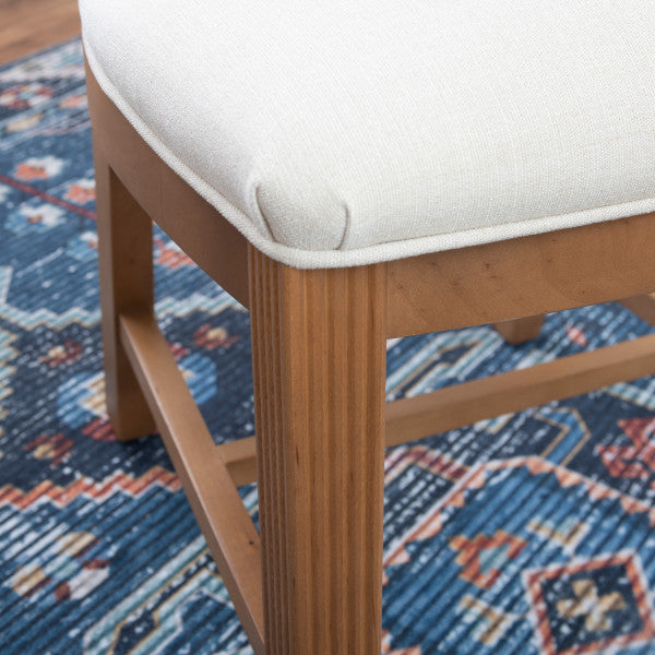 Chaise d'appoint Bree Brown, siège rembourré (lot de 2)