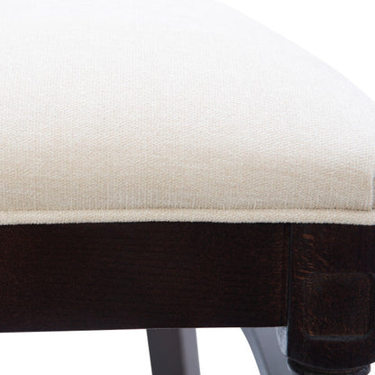 Chaise d'appoint Babylon marron avec assise rembourrée (lot de 2)