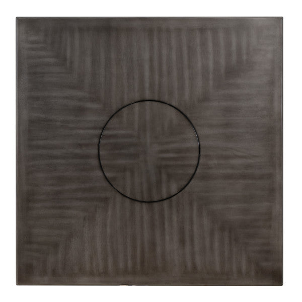 Table haute Seneca Brown avec plateau tournant