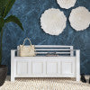 Banc de rangement blanc Laredo