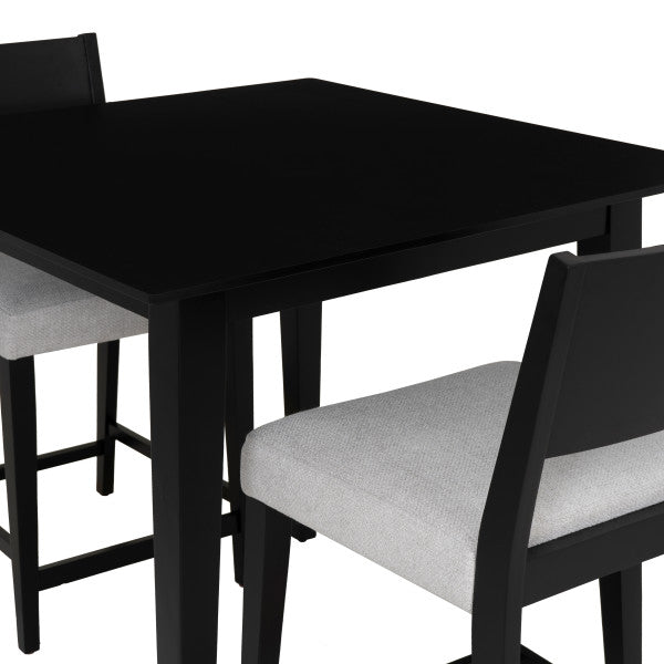 Ensemble de comptoir 3 pièces rembourré noir Cosgrove