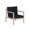 Ensemble de 5 chaises d'appoint bleues Svana