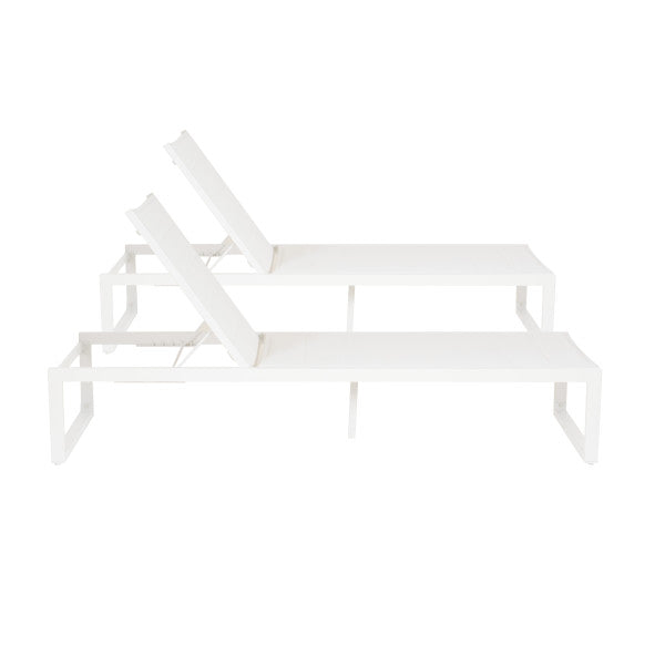 Chaise longue Alora en aluminium