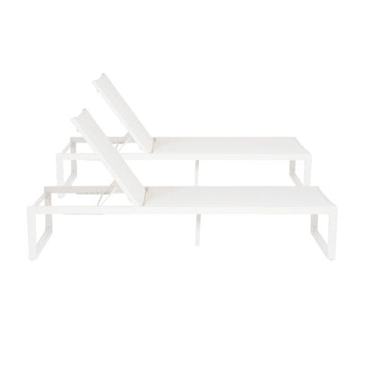 Chaise longue Alora en aluminium