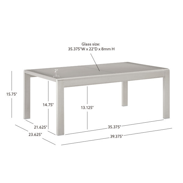 Table basse d'extérieur Key Largo
