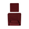 Ensemble fauteuil et repose-pieds en velours Welby Berry