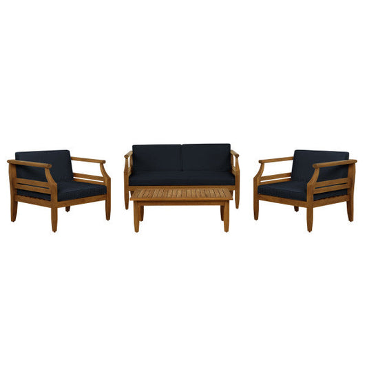 Ensemble de conversation Corolla Navy 4 pièces