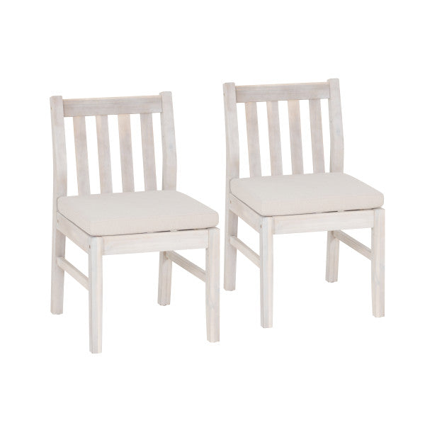 Chaises de salle à manger d'extérieur Svana Natural (lot de 2)