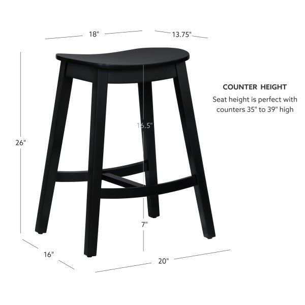 Tabourets de bar sans dossier Cappy (lot de 2)