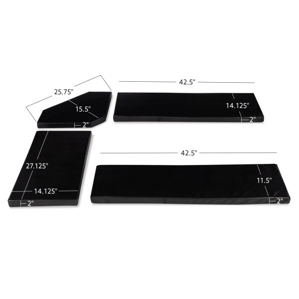 Ensemble de coussins en microfibre beige Chelsea