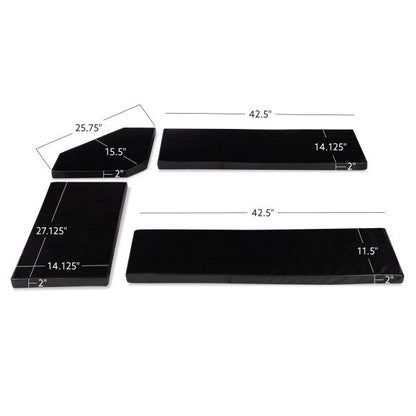 Ensemble de coussins en microfibre beige Chelsea