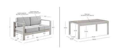 Ensemble de jardin Key Largo 2 places (2 pièces)