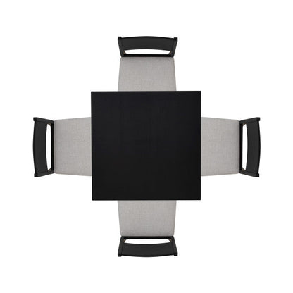 Ensemble de comptoir 5 pièces rembourré noir Cosgrove