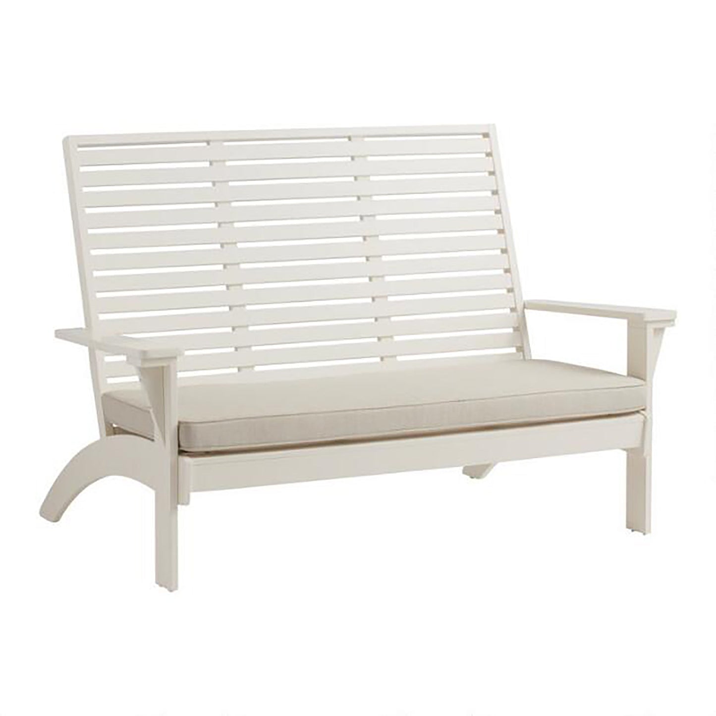 Banc Kaiko blanc avec coussin