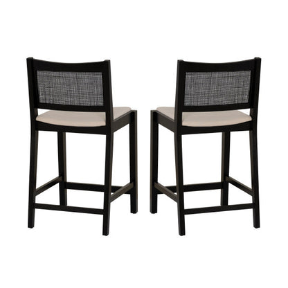 Tabourets Beaux en rotin (lot de 2)