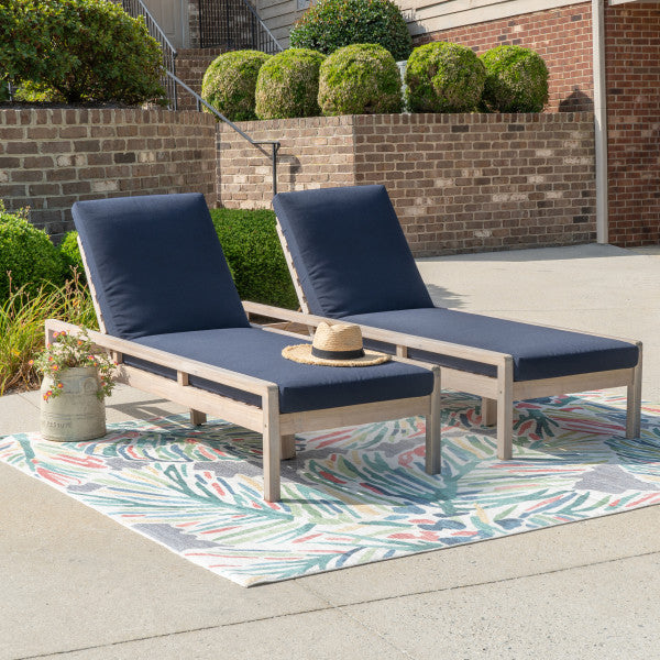 Ensemble de chaises longues Svana simple ou double