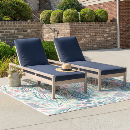 Ensemble de chaises longues Svana simple ou double