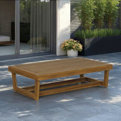 Table basse Bluffton naturelle ou blanche