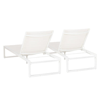 Chaise longue Alora en aluminium