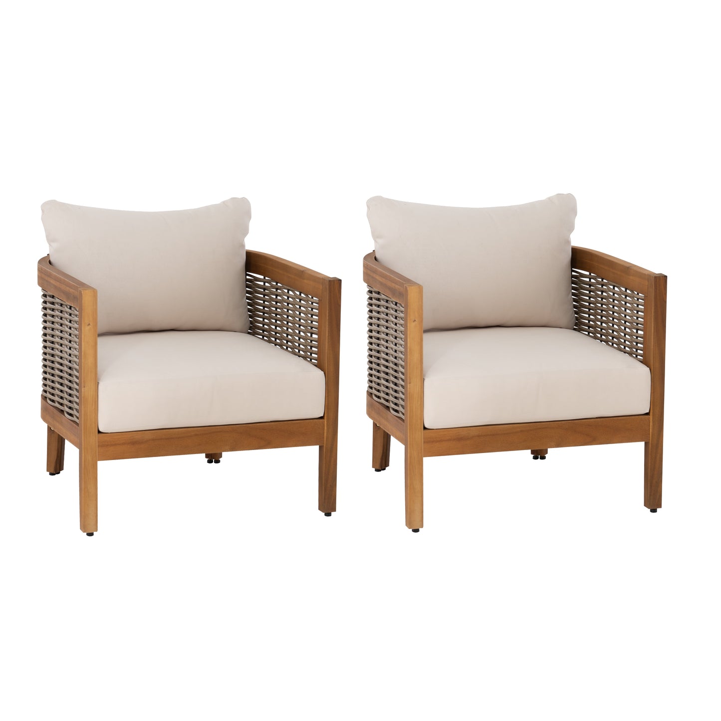 Fauteuil club d'extérieur St. Lucia marron