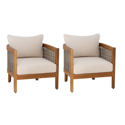 Fauteuil club d'extérieur St. Lucia marron