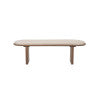 Banc en bois couleur avoine Oscar Pillar