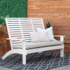 Banc Kaiko blanc avec coussin