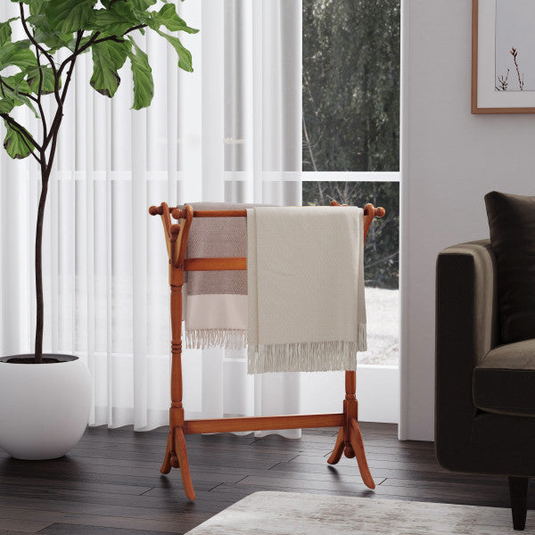 Porte-couvertures en chêne Boone