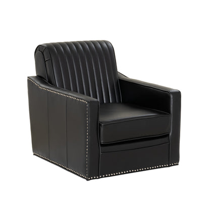 Fauteuil pivotant Carter en similicuir