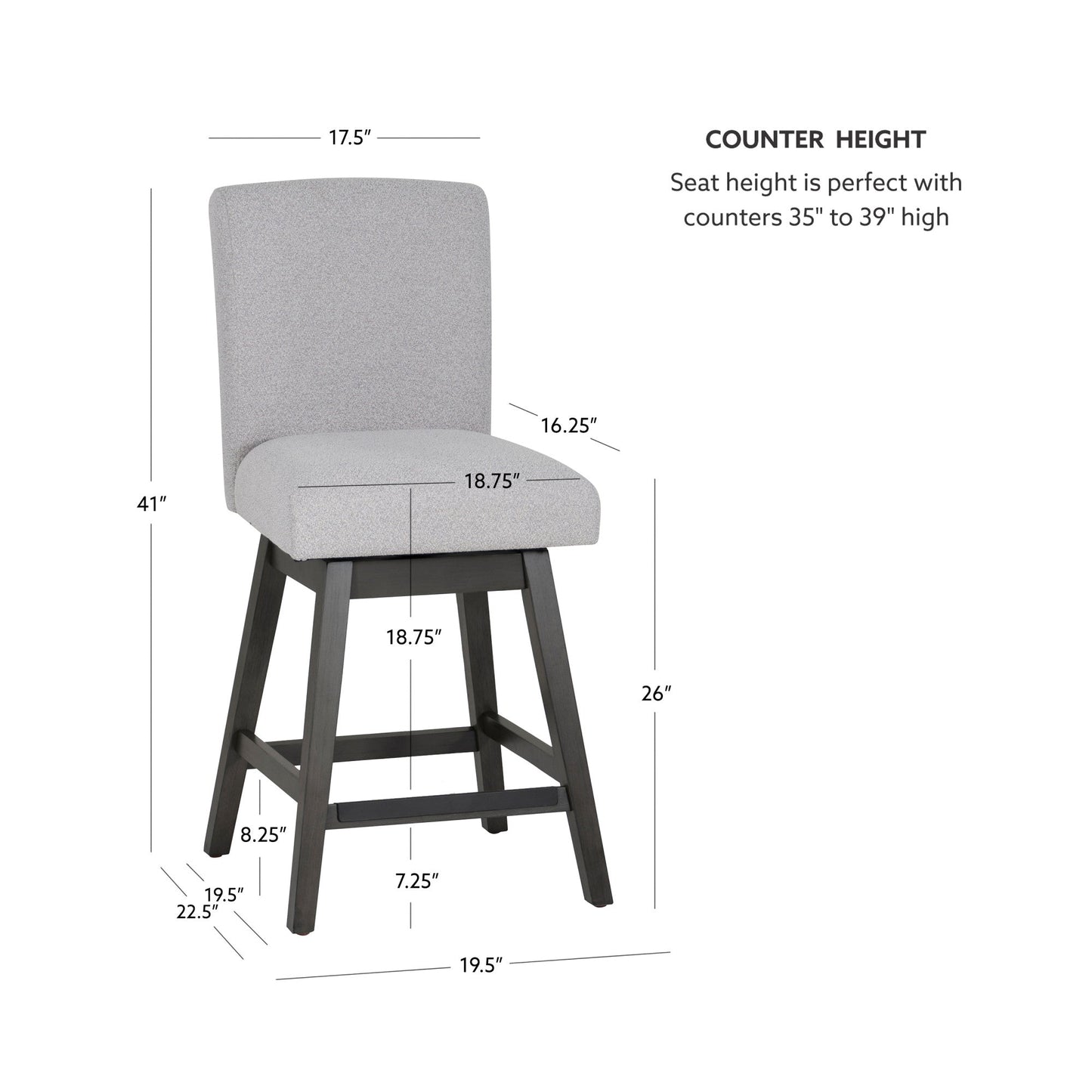 Tabourets pivotants Cohen (lot de 2)