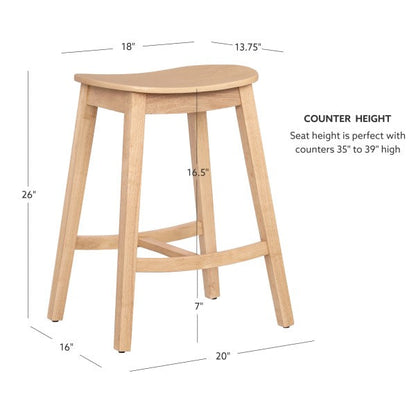 Tabourets de bar sans dossier Cappy (lot de 2)