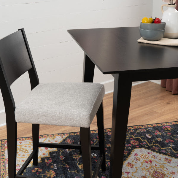 Ensemble de comptoir 3 pièces rembourré noir Cosgrove