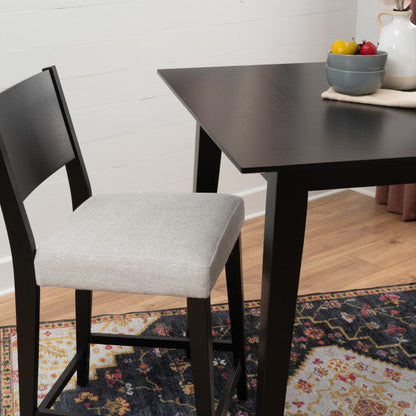 Ensemble de comptoir 3 pièces rembourré noir Cosgrove