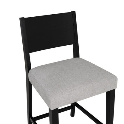 Tabourets de bar rembourrés noirs Cosgrove (lot de 2)