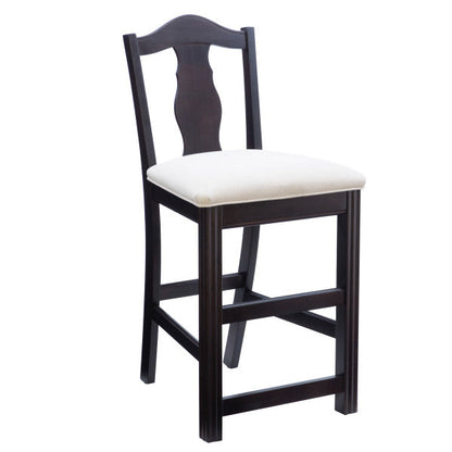 Tabouret de comptoir rembourré Jax Brown (ensemble de 2)