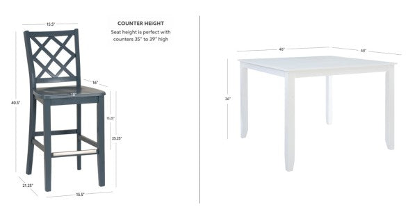 Ensemble de comptoirs Maui 5 pièces