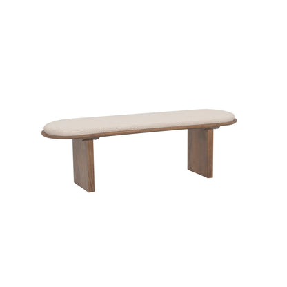 Banc en bois couleur avoine Oscar Pillar