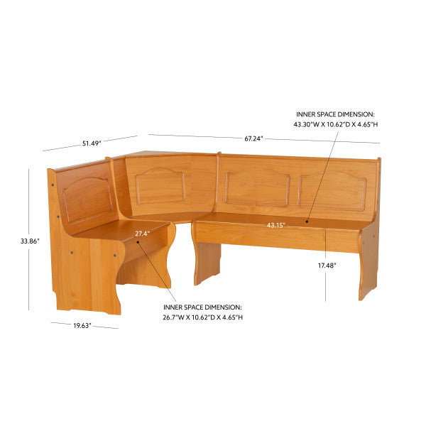 Banc d'angle Chelsea Nook