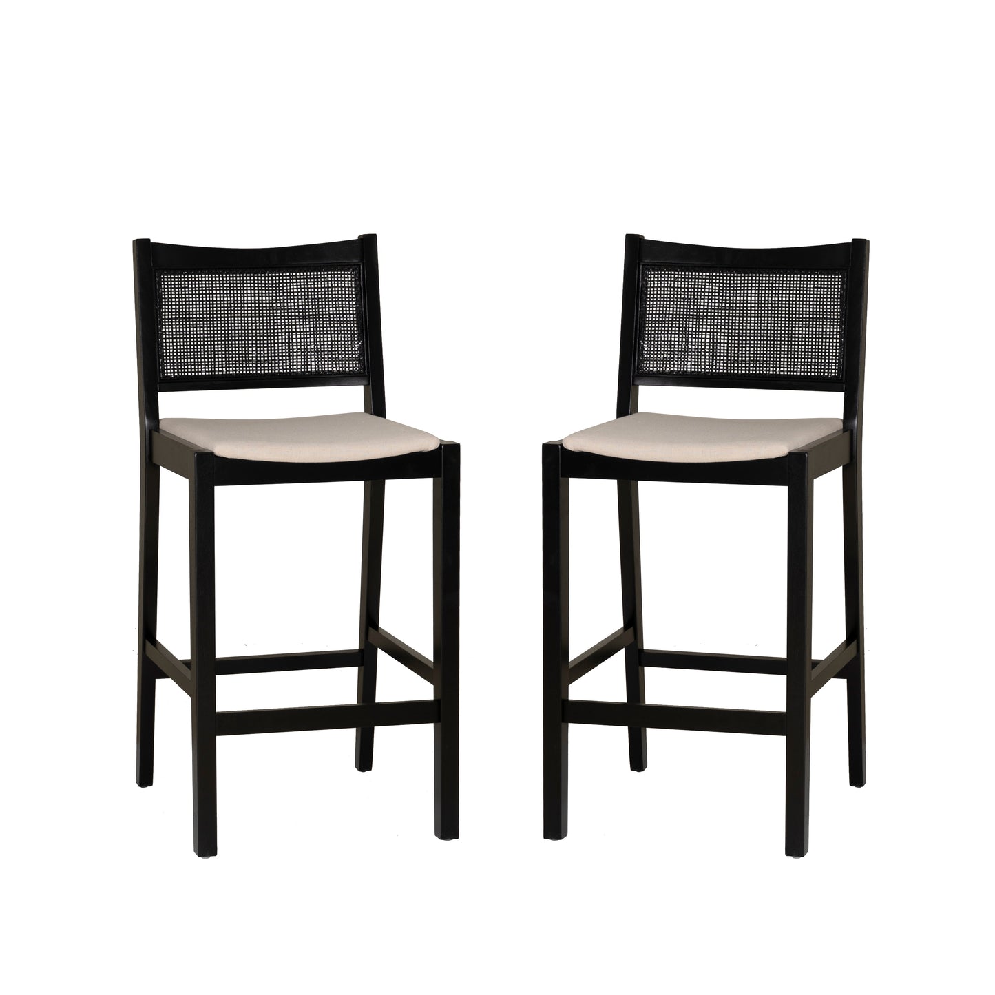 Tabourets Beaux en rotin (lot de 2)