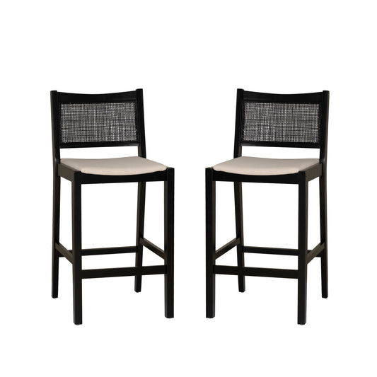 Tabourets Beaux en rotin (lot de 2)