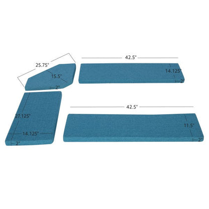 Ensemble de coussins en microfibre beige Chelsea