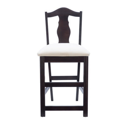 Tabouret de comptoir rembourré Jax Brown (ensemble de 2)