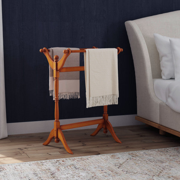 Porte-couvertures en chêne Boone