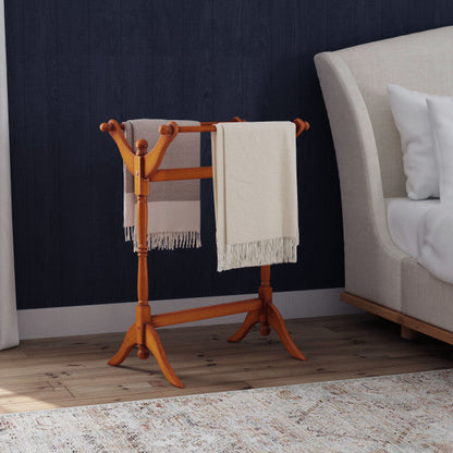 Porte-couvertures en chêne Boone